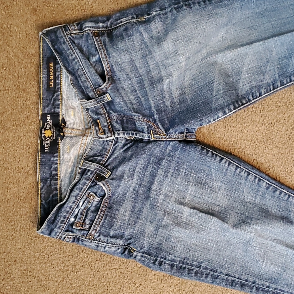 Lucky Brand size 27/4 lil Maggie button fly jeans